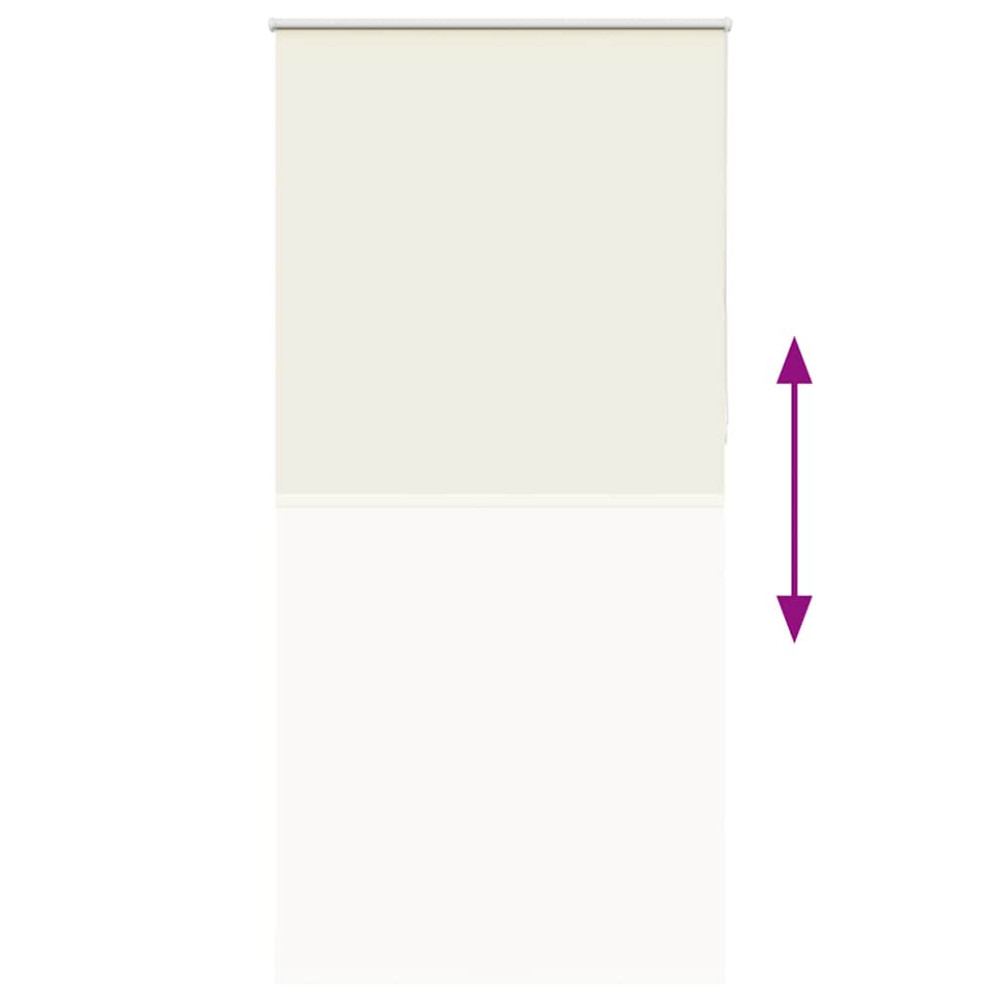 Produktbild för Rullgardin mörkläggning naturvit 105x230 cm tygbredd 100,7 cm