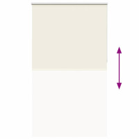 Produktbild för Rullgardin mörkläggning naturvit 125x230 cm tyg bredd 121,6 cm