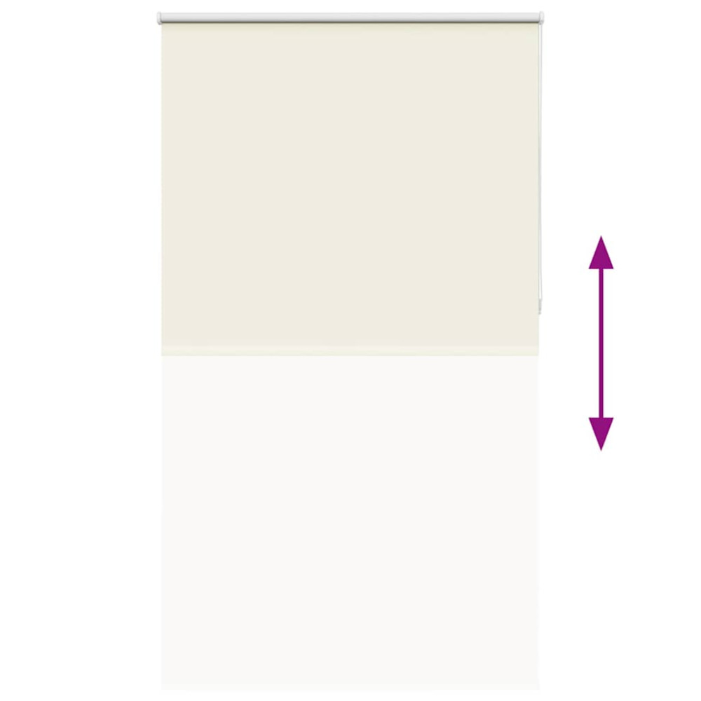 Produktbild för Rullgardin mörkläggning naturvit 135x230 cm tyg bredd 131,6 cm