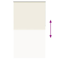 Produktbild för Rullgardin mörkläggning naturvit 135x230 cm tyg bredd 131,6 cm