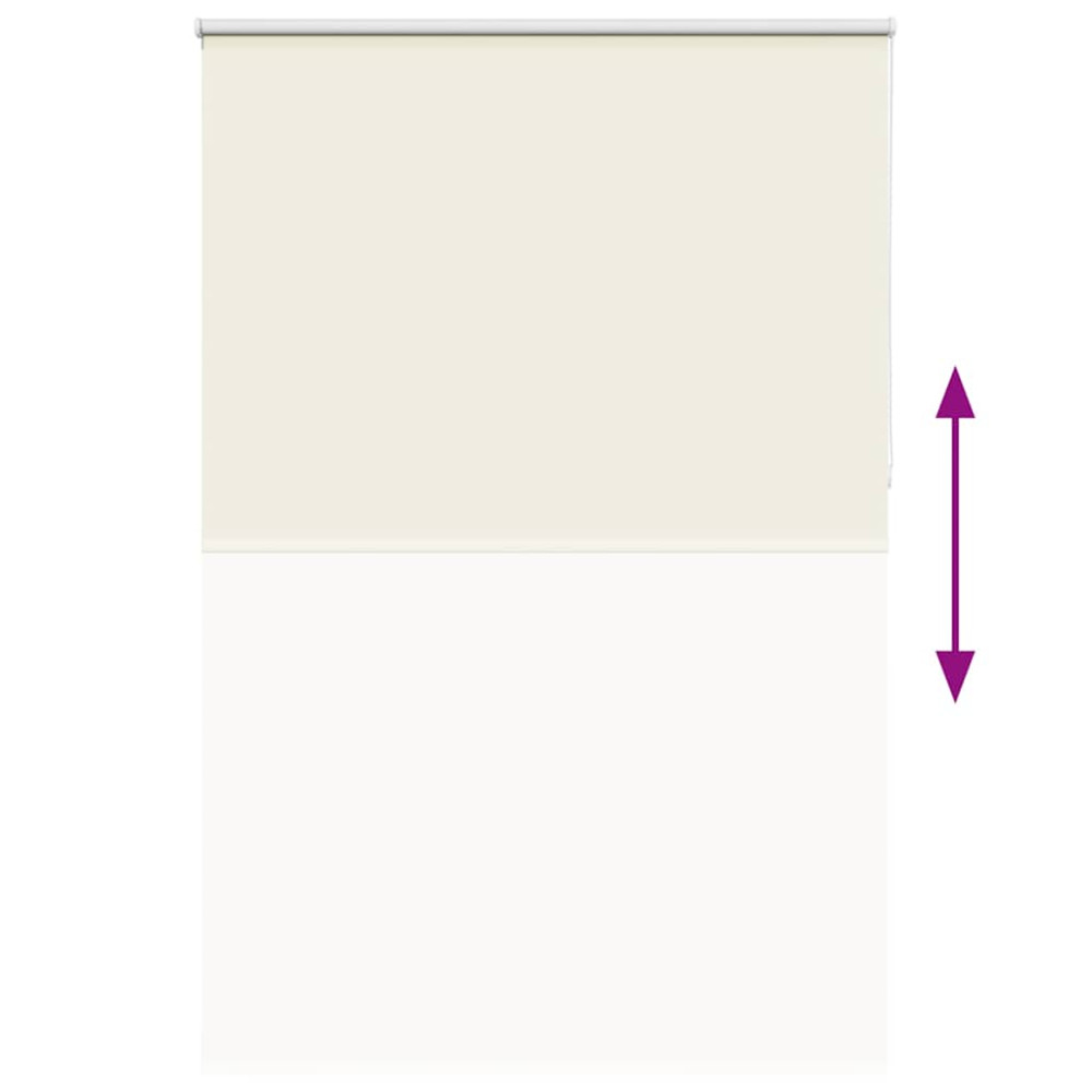 Produktbild för Rullgardin mörkläggning naturvit 150x230 cm tyg bredd 146,6 cm
