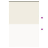 Produktbild för Rullgardin mörkläggning naturvit 150x230 cm tyg bredd 146,6 cm