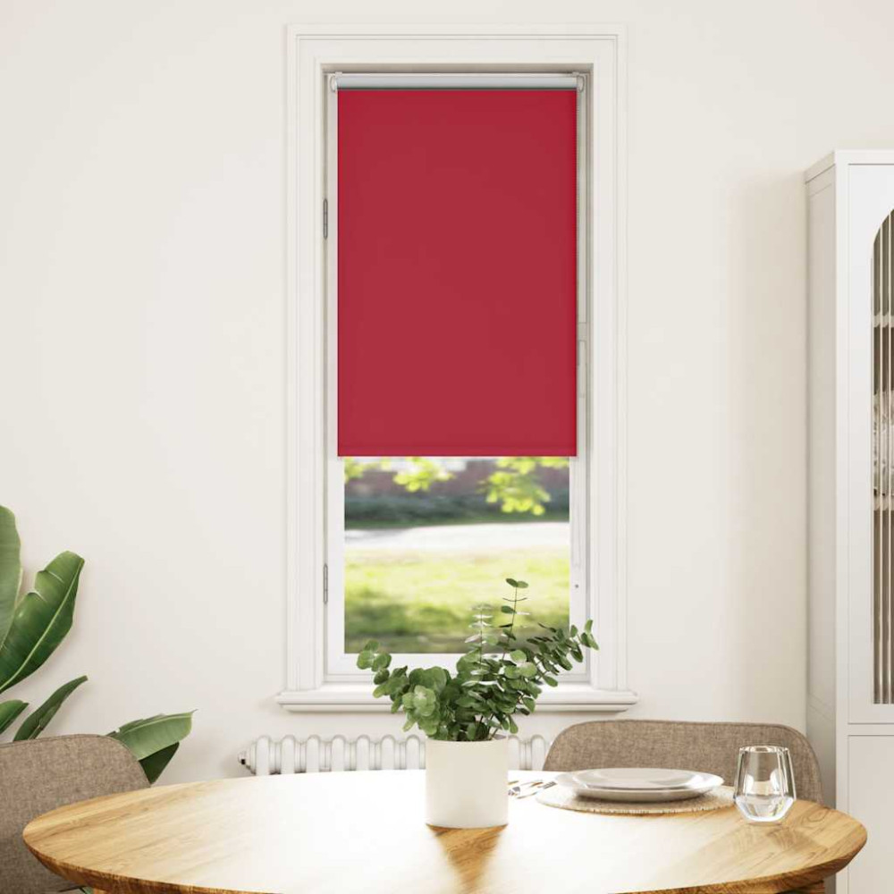 Produktbild för Rullgardin mörkläggningsröd 60x150 cm tyg bredd 55,7 cm