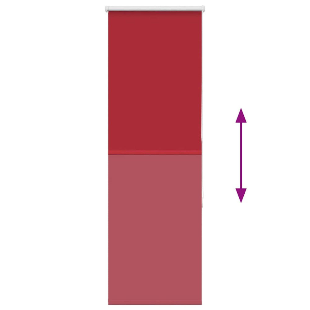 Produktbild för Rullgardin mörkläggningsröd 60x150 cm tyg bredd 55,7 cm