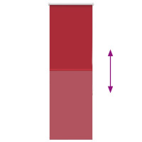 Produktbild för Rullgardin mörkläggningsröd 60x150 cm tyg bredd 55,7 cm