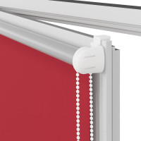 Produktbild för Rullgardin mörkläggningsröd 65x150 cm tyg bredd 60,7 cm