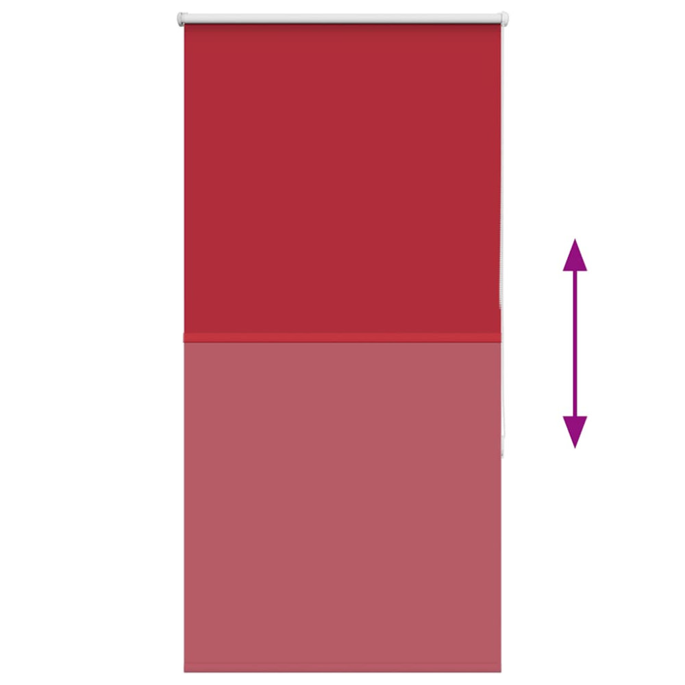 Produktbild för Rullgardin mörkläggningsröd 65x150 cm tyg bredd 60,7 cm