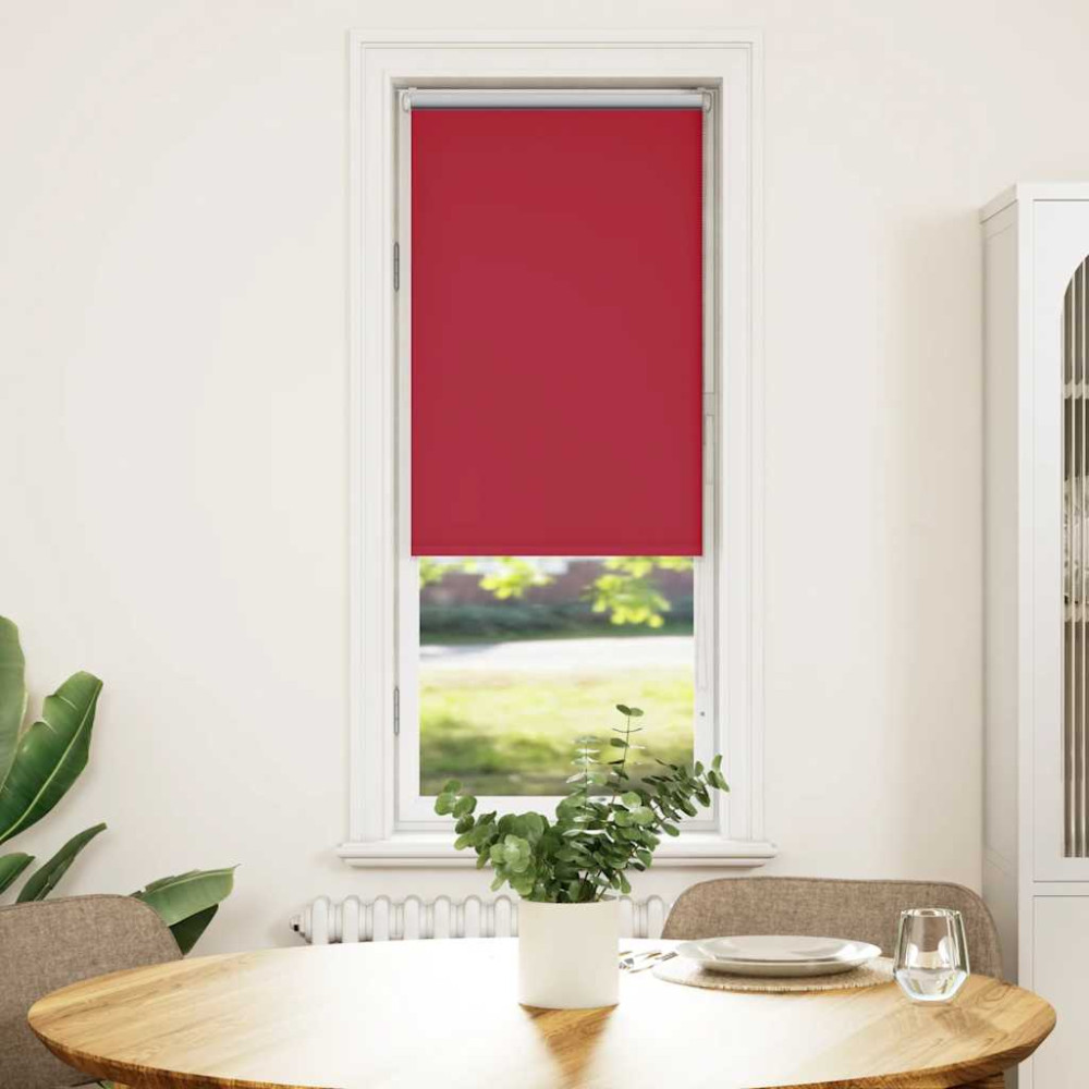 Produktbild för Rullgardin mörkläggningsröd 50x175 cm tygbredd 45,7 cm