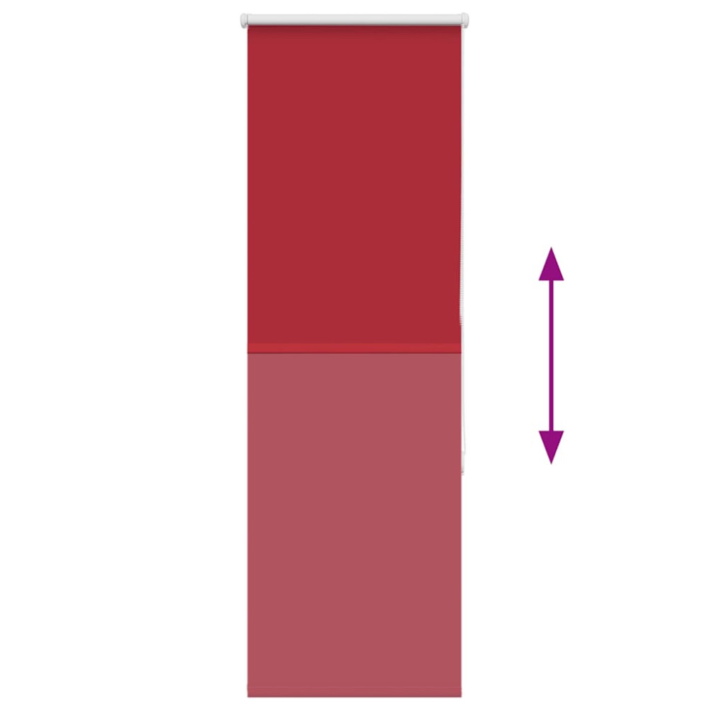 Produktbild för Rullgardin mörkläggningsröd 50x175 cm tygbredd 45,7 cm