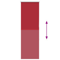 Produktbild för Rullgardin mörkläggningsröd 50x175 cm tygbredd 45,7 cm