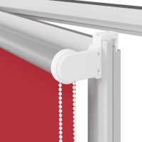 Produktbild för Rullgardin mörkläggningsröd 160x175 cm tyg bredd 156,6 cm