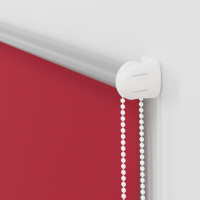 Produktbild för Rullgardin mörkläggningsröd 55x210 cm tyg bredd 50,7 cm