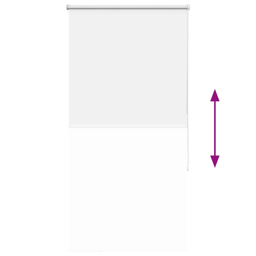 Produktbild för Rullgardin mörkläggning vit 70x130 cm tyg bredd 65,7 cm