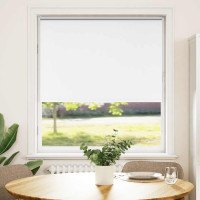 Produktbild för Rullgardin mörkläggningsgardin vit 95x150 cm tygbredd 90,7 cm