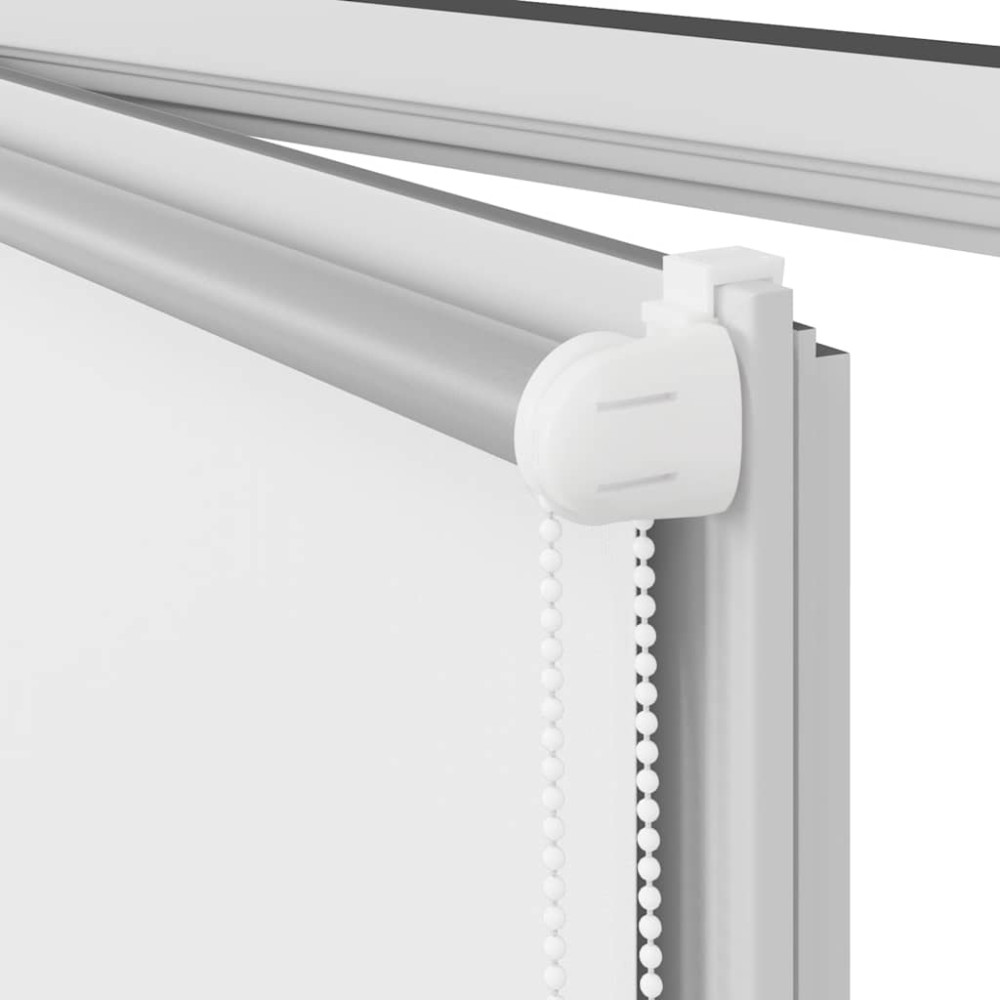 Produktbild för Rullgardin mörkläggningsvit vit 100x150 cm tyg bredd 95,7 cm