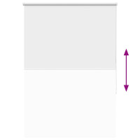 Produktbild för Rullgardin mörkläggningsvit vit 100x150 cm tyg bredd 95,7 cm