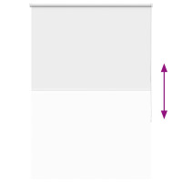 Produktbild för Rullgardin mörkläggningsgardin vit 105x150 cm tyg bredd 100,7cm