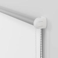 Produktbild för Rullgardin mörkläggningsgardin vit 70x230 cm tyg bredd 65,7 cm