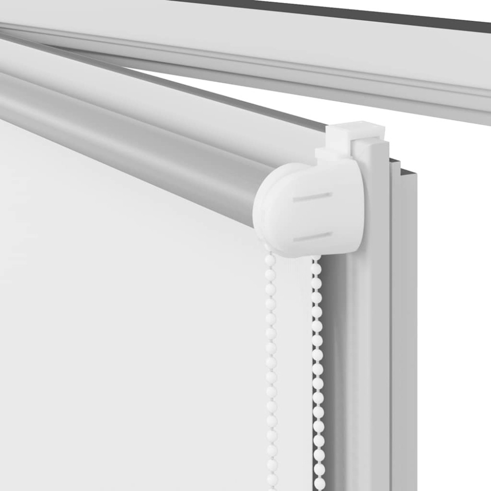 Produktbild för Rullgardin mörkläggningsgardin vit 70x230 cm tyg bredd 65,7 cm