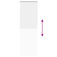 Produktbild för Rullgardin mörkläggningsgardin vit 85x230 cm tyg bredd 80,7 cm