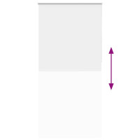 Produktbild för Rullgardin mörkläggning vit 90x230 cm tyg bredd 85,7 cm
