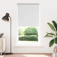 Produktbild för Rullgardin mörkläggningsvit 100x230 cm tyg bredd 95,7 cm