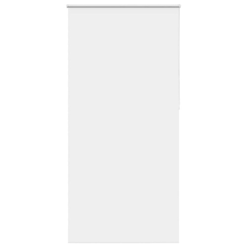 vidaXL Rullgardin mörkläggning vit 110x230 cm tygbredd 105,7 cm