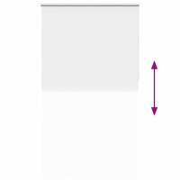 Produktbild för Rullgardin mörkläggning vit 125x230 cm tyg bredd 121,6 cm