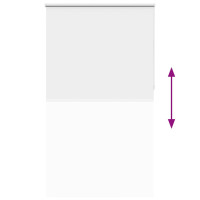Produktbild för Rullgardin mörkläggningsvit 135x230 cm tyg bredd 131,6 cm