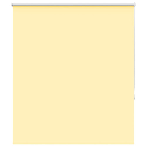 vidaXL Rullgardin mörkläggningsgul 135x175 cm tyg bredd 131,6 cm