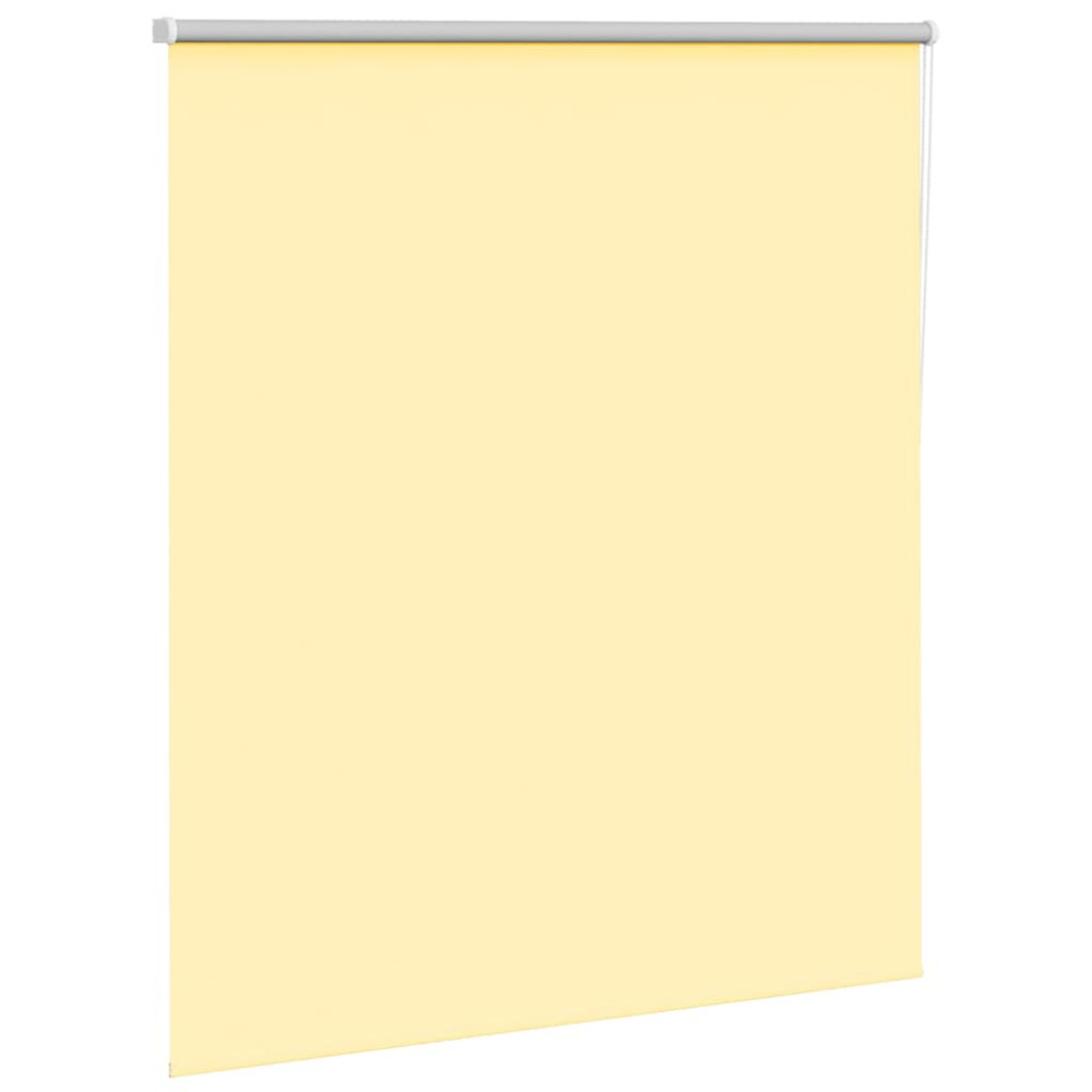 Produktbild för Rullgardin mörkläggningsgul 135x175 cm tyg bredd 131,6 cm