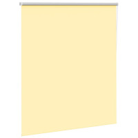 Produktbild för Rullgardin mörkläggningsgul 135x175 cm tyg bredd 131,6 cm