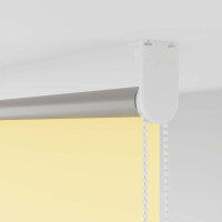 Produktbild för Rullgardin mörkläggningsgul 145x175 cm tygbredd 141,6 cm