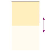 Produktbild för Rullgardin mörkläggningsgul 135x210 cm tyg bredd 131,6 cm