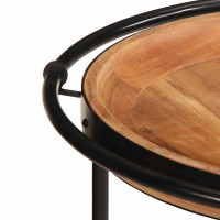 Produktbild för Sidobord Ø55x60 cm massivt trä akacia