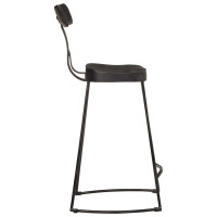 Produktbild för Barstolar 2 st svart 49x43x88 cm mango i massivt trä