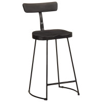 Produktbild för Barstolar 2 st svart 49x43x88 cm mango i massivt trä