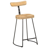 Produktbild för Barstolar 2 st 49x43x88 cm mango i massivt trä