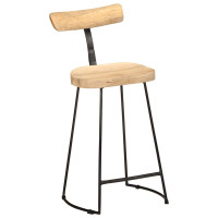 Produktbild för Barstolar 2 st 49x43x88 cm mango i massivt trä