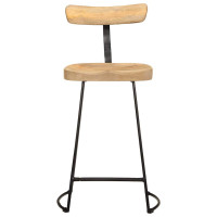 Produktbild för Barstolar 2 st 49x43x88 cm mango i massivt trä