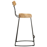 Produktbild för Barstolar 2 st 49x43x88 cm mango i massivt trä