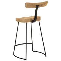 Produktbild för Barstolar 2 st 49x43x88 cm mango i massivt trä