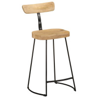 Produktbild för Barstolar 2 st 49x43x88 cm mango i massivt trä