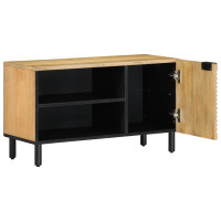 Produktbild för TV-bänk brun 80x31,5x46 cm mango i massivt trä