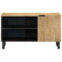 Produktbild för TV-bänk brun 80x31,5x46 cm mango i massivt trä