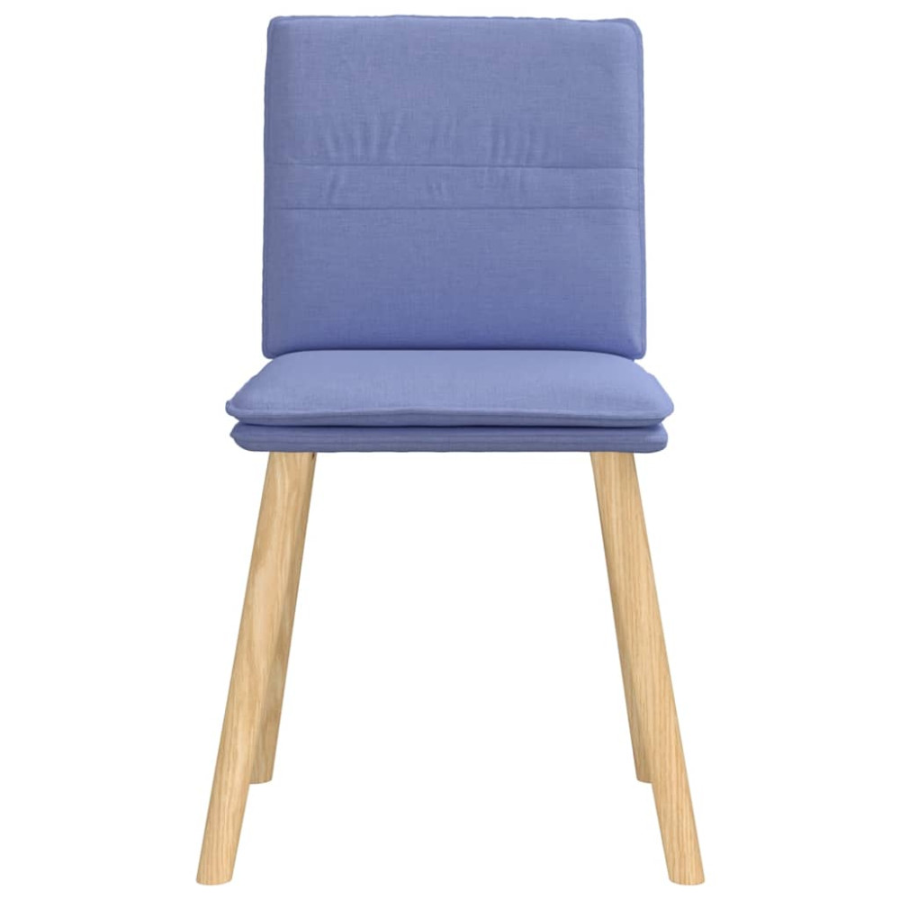 Produktbild för Matstolar 2 st Jeans blått tyg