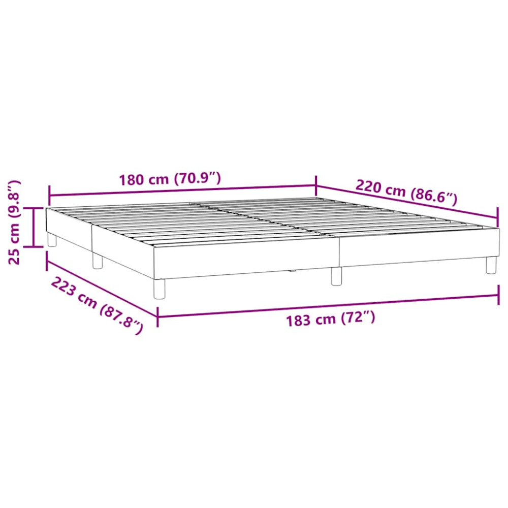 Produktbild för Resårsäng utan madrass mörkgrön 180x220 cm sammet