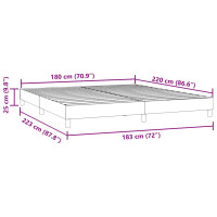 Produktbild för Resårsäng utan madrass mörkgrön 180x220 cm sammet