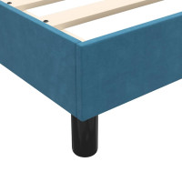 Produktbild för Resårsäng utan madrass mörkblå 180x220 cm sammet