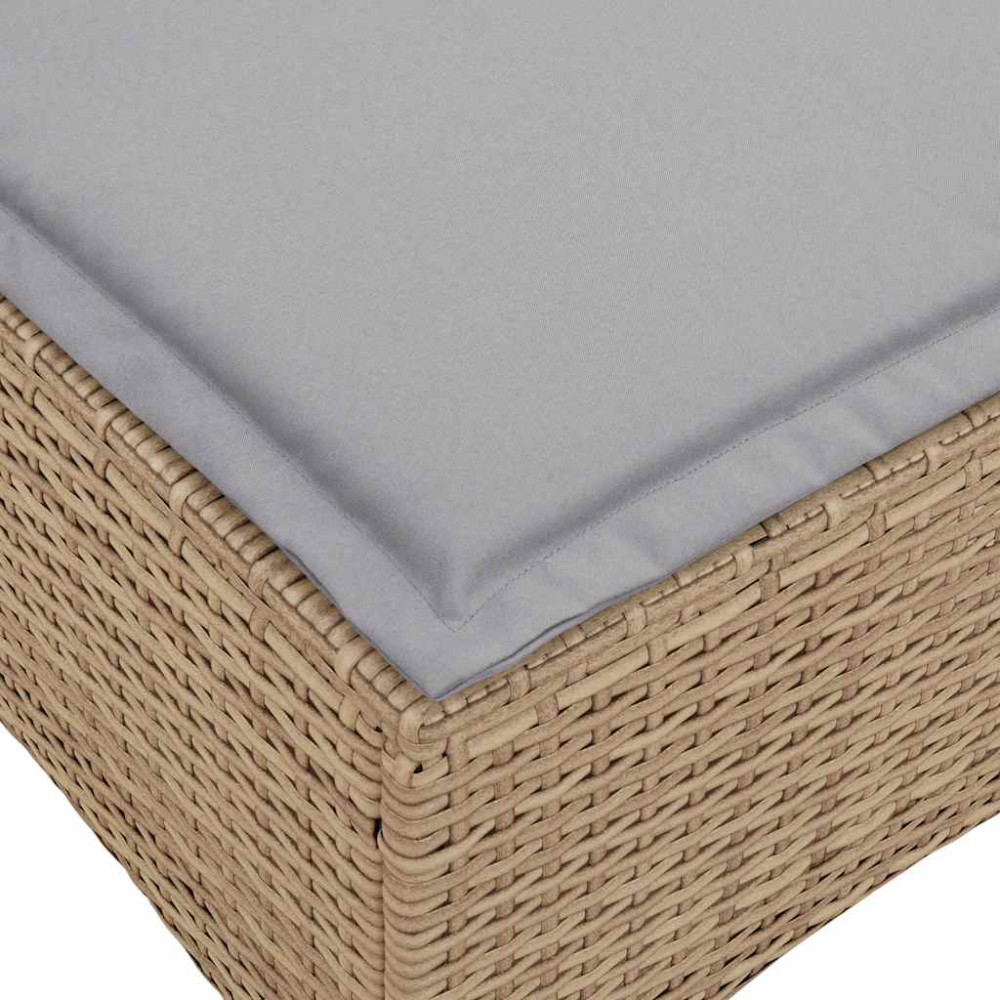 Produktbild för Soffgrupp för trädgården 3 delar med dynor L-formad beige
